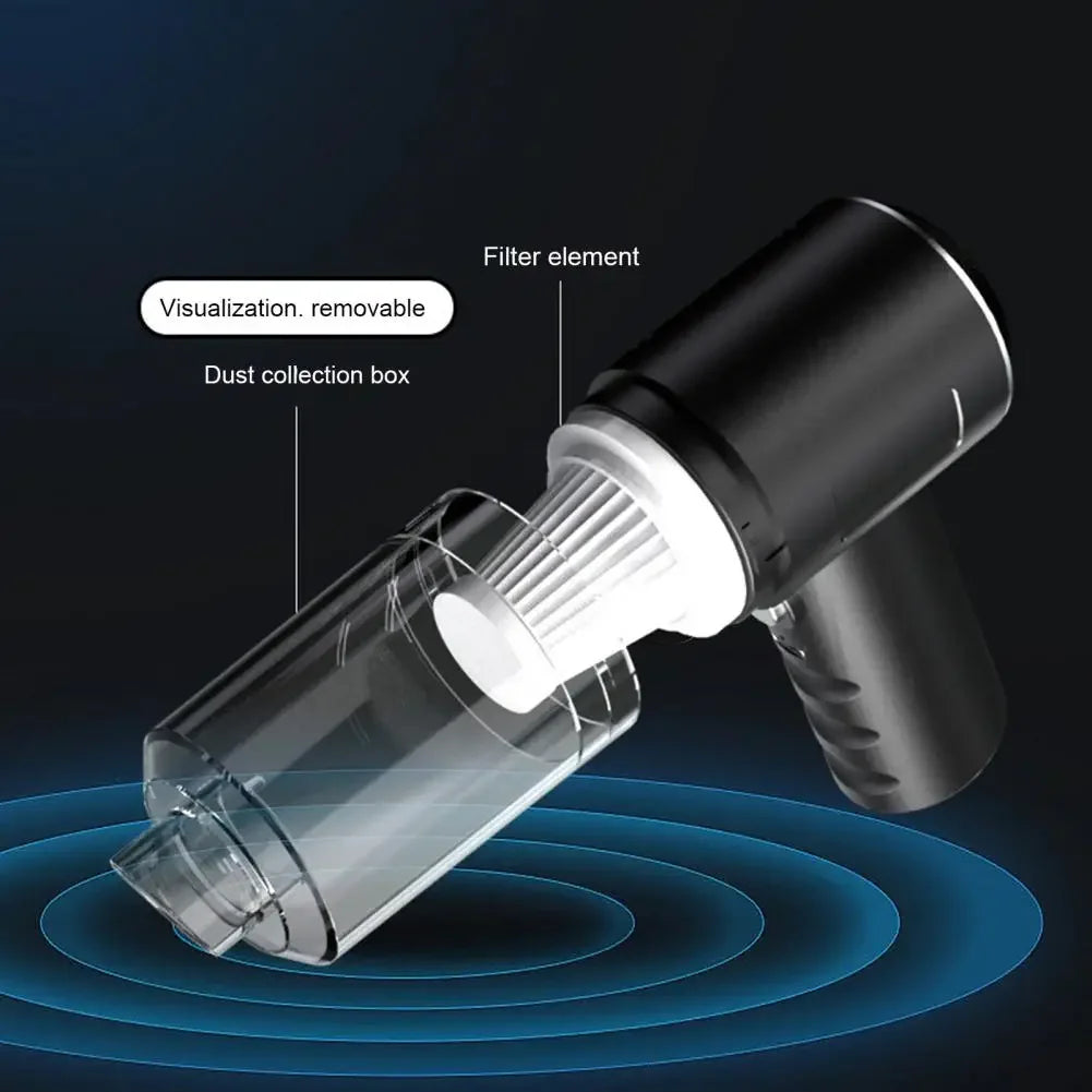 Your Car's Secret Weapon. Portable Mini Vac Cleaner Reaches Every Crevice - No Cord, No Mess.
