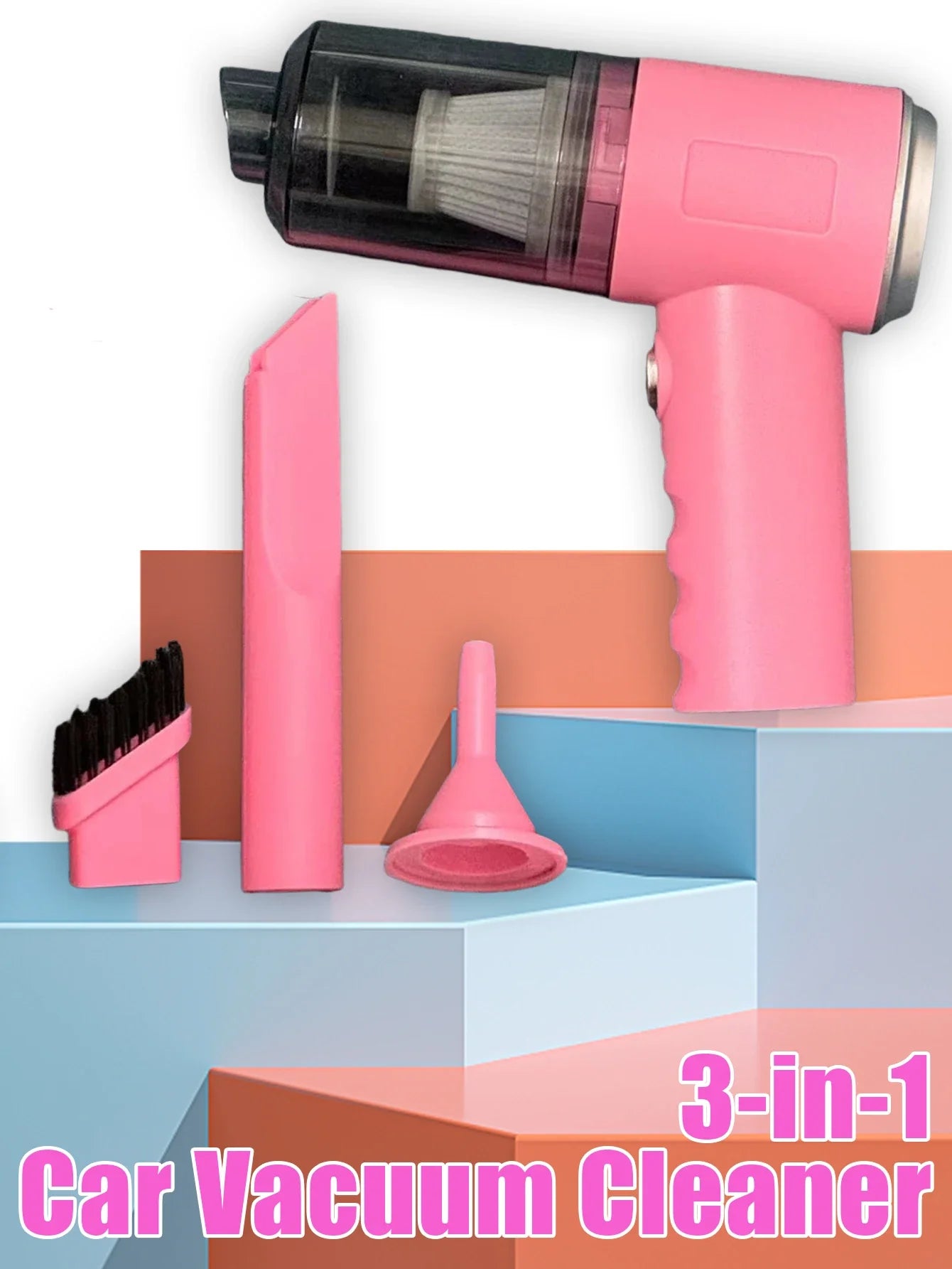 Your Car's Secret Weapon. Portable Mini Vac Cleaner Reaches Every Crevice - No Cord, No Mess.