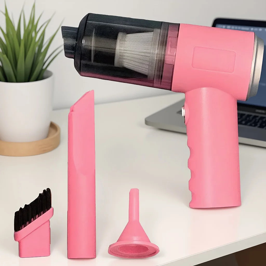 Your Car's Secret Weapon. Portable Mini Vac Cleaner Reaches Every Crevice - No Cord, No Mess.