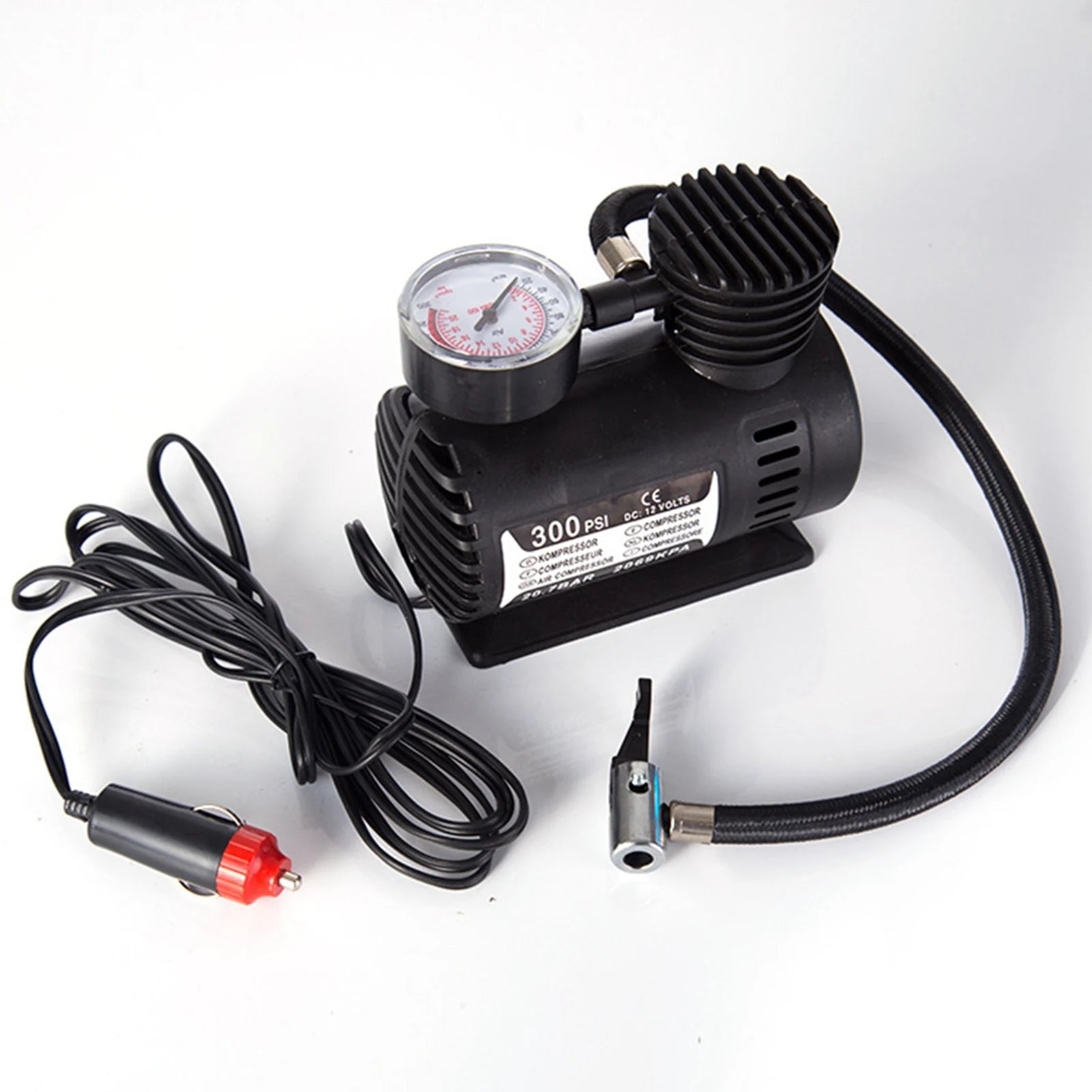 Air Pump 300PSI 12V Mini Air Compressor Auto Car Electric Tire Air Inflator Pump Mini Air Compressor Mini Car Air Compressor