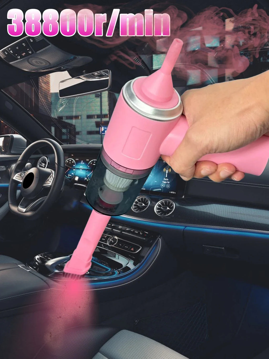 Your Car's Secret Weapon. Portable Mini Vac Cleaner Reaches Every Crevice - No Cord, No Mess.