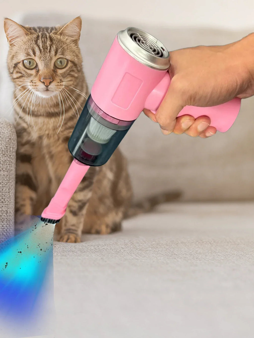 Your Car's Secret Weapon. Portable Mini Vac Cleaner Reaches Every Crevice - No Cord, No Mess.